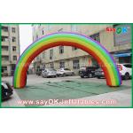 Inflatable Race Arch Beautiflu And Durable Oxford Cloth Or PVC Inflatable Rainbow Arch With CE / UL Blower for sale