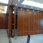 Movable Office Wooden Profiles Aluminum Sliding Wall Partitions For Ballroom for sale