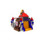 New Big Blow Up Guard Themed Waterproof Commercial Inflatable Water Slides Castle  Dry Slide with Rock Climbing Wall for sale