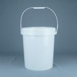Customized 15 Liter Paint Plastic Bucket With Lid And Handle for sale