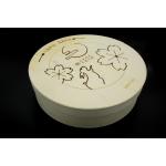 Natural Round Disposable Wooden Box compostable Φ115mm Φ120mm Φ135mm Φ136mm for sale