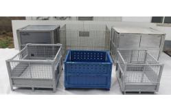 China Customize Non-Standard Collapsible Wire Container With PP Liner For Warehouse supplier