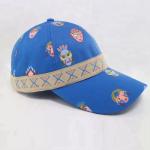 Thailand Style Fancy Printed Baseball Caps 6 Panel Hand Made With Metal Buckle for sale