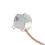 5 Volt Permanent Magnet Electric Motor Reduction ratio 1:64 geared stepper motor / Tiny Controls Stepper Motor 24BYJ48 for sale