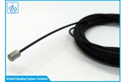 China Custom Wire Rope Assembly Black Coating Aircraft Cable Assemblies With Terminals supplier