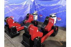 China Automatic Heavy Duty Tank Pipe Welding Rollers, Self Adjustment 45000lbs Capacity PU Wheel supplier