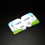 75.5mm Yogurt Foil Lids Anti Acid 0.038mm Die Cut Square Lids for sale