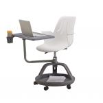 ABS Plastic Training Room Tables And Chairs H680*W450*D400mm With Writing Pad