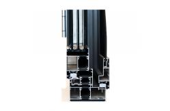China Black Electrophoretic 6063 Aluminum Window Profiles With Mesh Section supplier