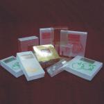 Clear 1mm Square Plastic Box Packaging PETG Threaded Individual Macaron Box