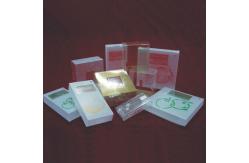 China Clear 1mm Square Plastic Box Packaging PETG Threaded Individual Macaron Box supplier