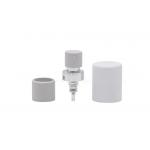 Crimp Perfume Sprayer Pump With White Actuator Cosmetic Aluminum With Collar