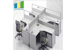 China 30mm Partition Panel Office Workstation Desk With Cubicles Standard Size supplier
