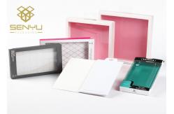 China Printing Information Transparent Packaging Box with Clear Window for Phone Covers supplier