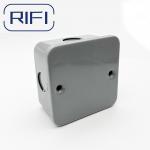 Electrical Gi Conduit Fittings Steel Powder Coated Grey 1 Gang Surface Metal Clad for sale