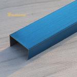PVD Blue Stainless Steel Tile Trim 8mm Width 0.85mm Thickness for sale