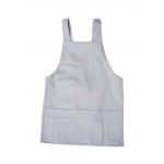 195G Polyester 80% Cotton 20% Chef Works Bib Apron Light Blue With Buttons for sale