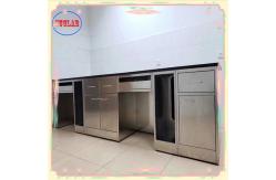 China Bolt Connection Stainless Steel Lab Bench Integral Structure Of Drawers supplier