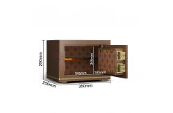 China 0.55 Cu Ft Fingerprint Lock Office Safe Box For Security supplier