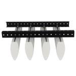 50x150 Aluminum Metal Ceiling Extruded Bullet-Shaped Baffle Ceiling System for sale