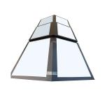 Rectangular  Aluminum Skylights Heat Insulation Aluminium Roof Windows Remote Control for sale