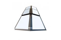 China Rectangular  Aluminum Skylights Heat Insulation Aluminium Roof Windows Remote Control supplier