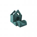 Wrinkle-Resistant Foam Play Couch 14PCS Modular Foam Playroom Sofa