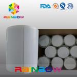 No Print White / Blank Paper Roll Plain Rectangle Shrink Sleeve Labels Custom Size for sale