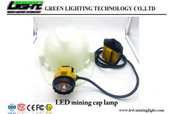 China Waterproof IP68 LED Miners Cap Lamp , Super Bright Rechargeable Led Headlamp supplier
