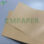 60g Machine Glazed 1 Side Stripped Brown Kraft Paper For Pouches for sale