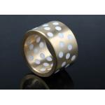 Copper Cast Bronze Bearings With Solid Lubricant Plugs , Cylinder Bearings for sale