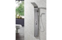 China Shower Panel Wall Mounted Thermostatic Black Spa Rainfall Bath Stainless Steel supplier