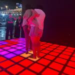 LED Dance Floor Tile Jumping Grid Interactive Game Super Grid for sale