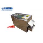 500kg/hr Multifunction Vegetable Cutting Machine Red Pepper Half Cutter Break Machine for sale