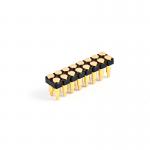 2.54mm 16P Pogo Pin Connector SMT Type Gold Plated Brass Spring Loaded Pogo Pins for sale