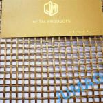 Aluminum Decorative Woven Wire Mesh With Shiny Or Matt Surface for sale