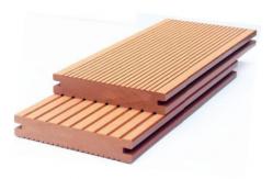 China Teakwood Plastic Composite WPC Decking Panel Outdoor Floor Custom supplier