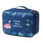 Adjustable Dividers Cosmetic Train Case With Mirror for sale