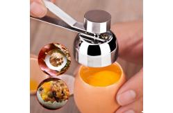 China Custom Stainless Steel Houseware Egg Cracker Topper Tools supplier