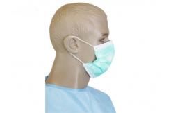 China Fiberglass Free Soft Face Mask Earloop 3 Ply Flared Edge Prevents Irritation supplier