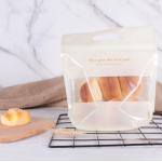 Custom Logo Printing Stand Up Plastic Bread Packaging Bag OEM Standard With Handle