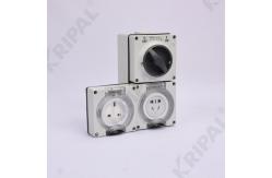 China IP66 PC Outdoor Junction Box Combination Switched Sockets Waterproof supplier