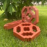 Geometric Breeze Terracotta Wall Bricks Block Decoration External Panel Wall Building Facade Cladding for sale