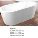 China Light Weight Durable Bathroom Freestanding Tub / Modern Deep Soaking Bathtub factory