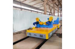 China Explosion Proof Track Handling Electric Transfer Flatbed Cart For Spray Booth supplier