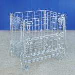 Foldable Industrial Wire Container Power Coated Rust Resistant for sale