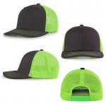 Custom Embroidered Logo Custom 6 Panel Cotton Trucker Cap with Plastic Snapback for sale