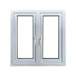 PVC Plastic Casement Window Door Double Tempered Glass Window OEM ODM for sale