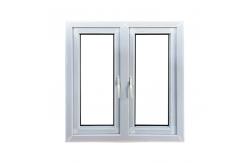 China Wind Proof Casement Glass Windows PVC Hurricane Resistant Windows supplier