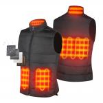 Classic Men'S Heated Vest Sleeveless Vest Carbon Fiber 3 Level Temperature Heated for sale